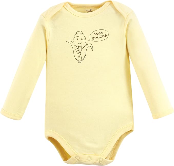 Touched by Nature Unisex Baby Organic Cotton Long-Sleeve Bodysuits - Image 4