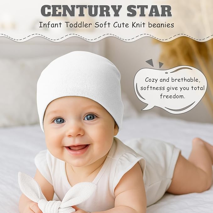 Century Star Baby Beanie Hats Newborn Infant Toddler Beanies - Image 5