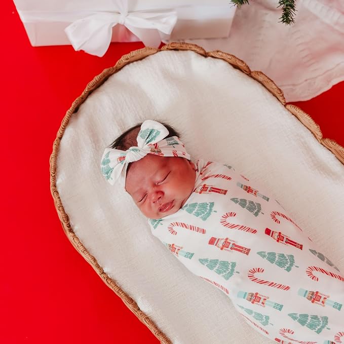 Copper Pearl Swaddle Blankets for Newborns | Soft Stretchy Receiving Blankets - Image 6