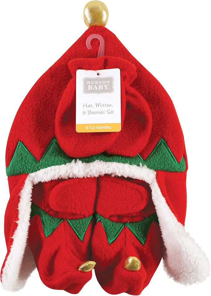 Hudson Baby Baby Hudson Baby Unisex Baby Trapper Hat, Mitten and Bootie Set - Image 2