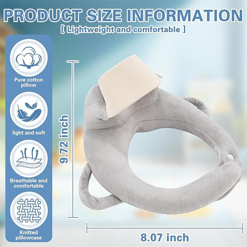2 Pack Bottle Holder Pillow, Feeding Support Pillow for Mom Easier Nursing, Ergonomic Bottle Feeding Holder, Sore Arm & Wrist Relief (Grey)