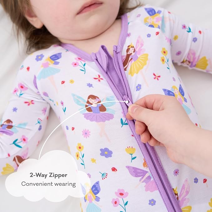 pureborn Baby Sleeper Viscose from Bamboo Zipper Footies 0-24 Months - Image 5