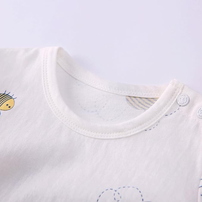 pureborn Baby Girls Boys Bodysuit Super Soft Cotton Romper 0-24 Months | - Image 3