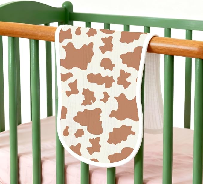 6 Pack Western Burp Cloths Baby Boys Girls - Image 3