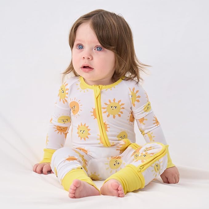 pureborn Baby Sleeper Viscose from Bamboo Zipper Footies 0-24 Months - Image 2