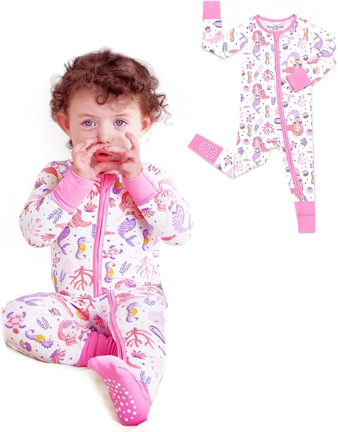 babee Reshinee Viscose derived from bamboo Baby Pajamas Convertible Footie by babeeReshinee