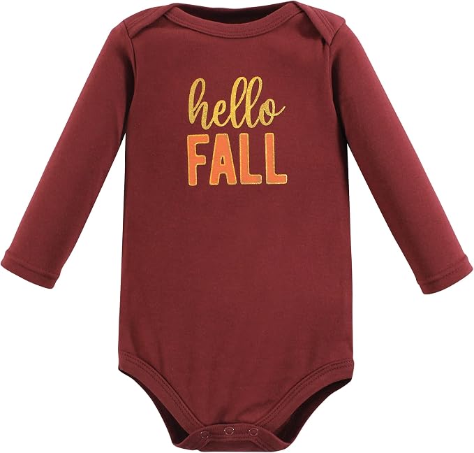 Hudson Baby Baby Girls' Cotton Long-sleeve Bodysuits 3-pack - Image 3