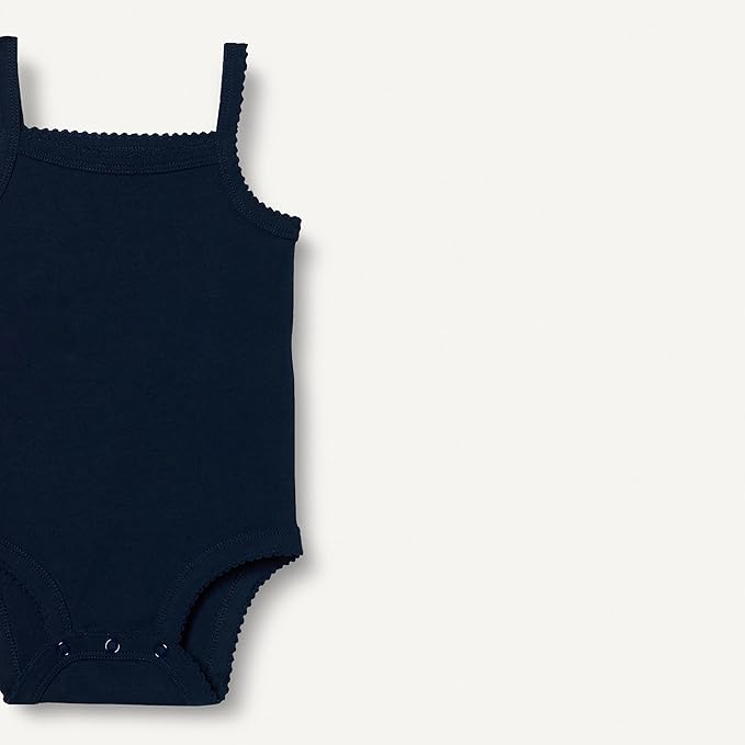 Amazon Essentials Baby Girls' Cotton Sleeveless Bodysuits, Baby Clothes - Image 2