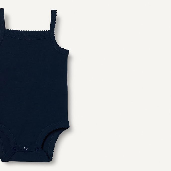 Amazon Essentials Baby Girls' Cotton Sleeveless Bodysuits, Baby Clothes - Image 2