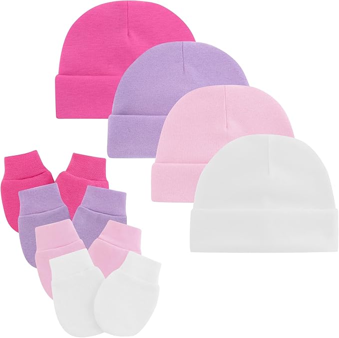 Zando Anti-Scratch Baby Hats Mittens Warm Newborn Infant Boys Girls 0-6M | by ZANDO