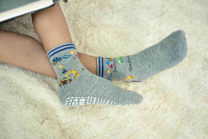 RATIVE Non Skid Anti Slip Crew Socks - Image 2