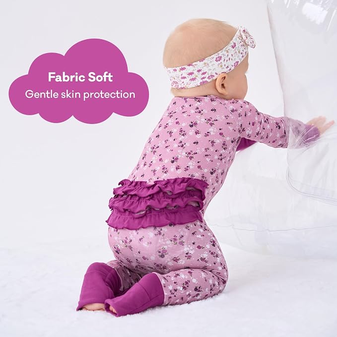 pureborn Baby Sleeper Viscose from Bamboo Zipper Footies 0-24 Months - Image 2