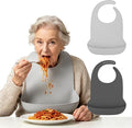 Adult Silicone Bibs | Adjustable Waterproof Clothing Protector by VynusioUS