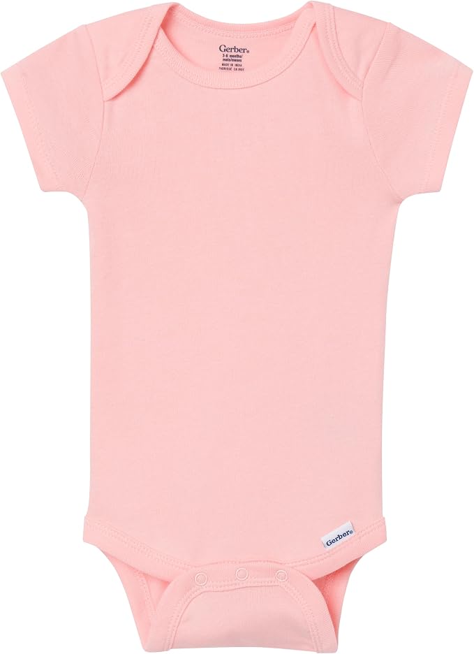 Gerber Baby Boys & Girls 5-Pack Solid Onesies Bodysuits - Image 2