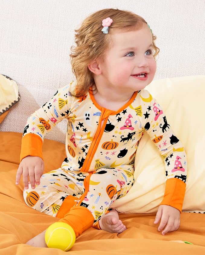 babee Reshinee Viscose Derived from Bamboo Baby Footie Pajamas Convertible - Image 7