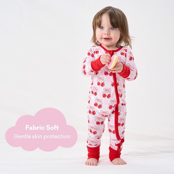 pureborn Baby Sleeper Viscose from Bamboo Zipper Footies Pjs 0-24 Months | - Image 3
