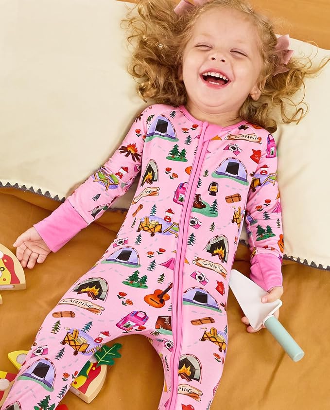 babee Reshinee Viscose derived from bamboo Baby Pajamas Convertible Footie - Image 3