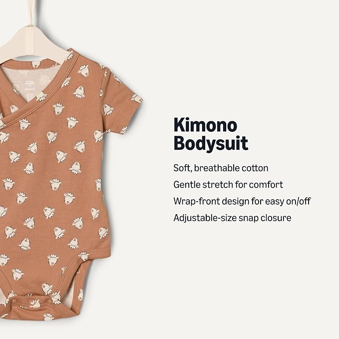 Amazon Essentials x Sofia Grainge Unisex Babies' Side Snap Short Sleeve Bodysuit - Image 2