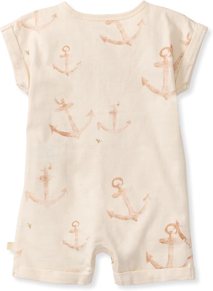 Burt's Bees Baby Baby Boys' Short Sleeve Rompers, 100% Organic Cotton One-piece - Image 2