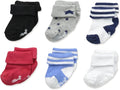 Little Me Baby Boys' Think Cotton Turn Cuff Socks by LittleMeChildrensApparel