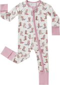 pureborn Baby Infant Boys Girls Sleeper Snug Fit Viscose from Bamboo Pajamas 0-24 Months