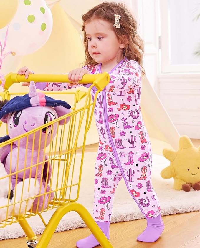 babee Reshinee Viscose Derived from Bamboo Baby Footie Pajamas Convertible - Image 4