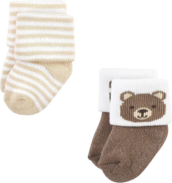 Hudson Baby Baby 8-pack Cotton Rich Newborn and Terry Socks - Image 4