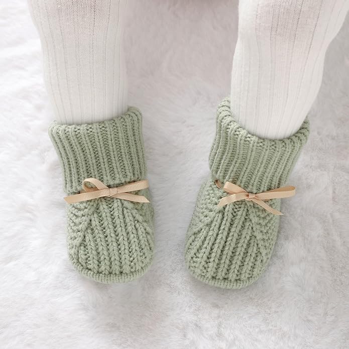mimixiong Baby Booties Newborn Infant Sock Shoes | Hand Knitting Crochet Boy - Image 2