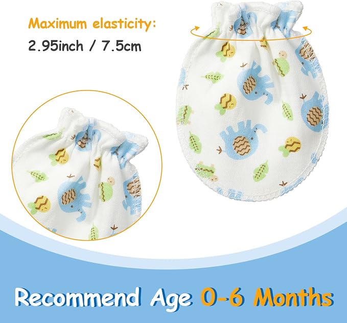 Geyoga 40 Pairs Baby Mittens Newborn Baby Gloves 0-6 Months No Scratch | Baby - Image 2