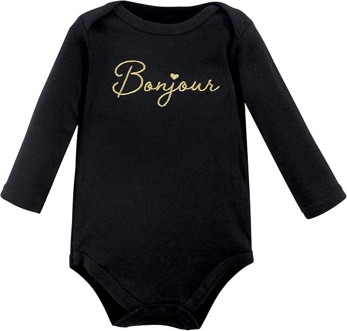 Hudson Baby Baby Girls' Cotton Long-sleeve Bodysuits 3-pack - Image 4
