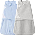 Baby Sleep Sack Swaddle 2 Pack, 3-Way Adjustable, Organic Cotton | Swaddles 3-6 by AugTwig