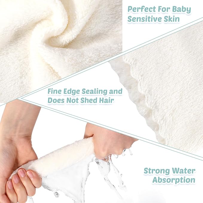 Newwiee 50 Pack Baby Burp Cloths 20"x10" - Image 3