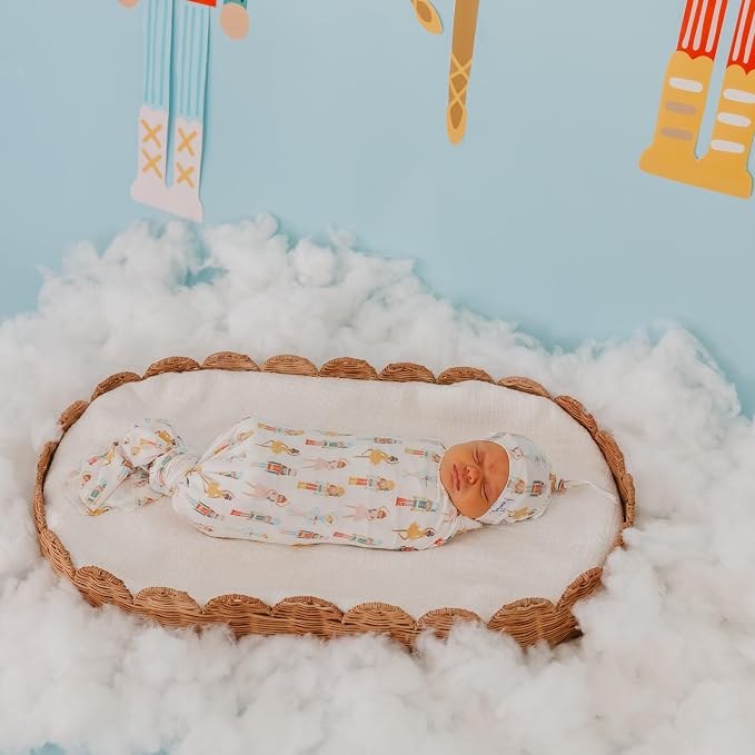 Copper Pearl Swaddle Blankets for Newborns | Soft Stretchy Receiving Blankets - Image 4