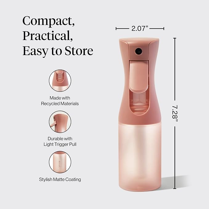 Kitsch Continuous Spray Bottle for Hair – Terracotta, 150ml | Fine Mister Spray - Image 4