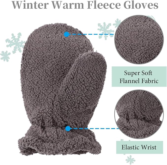 Zsedrut Baby Boys Winter Glove Warm Toddler Infant Girls Mittens Fleece Lined - Image 2