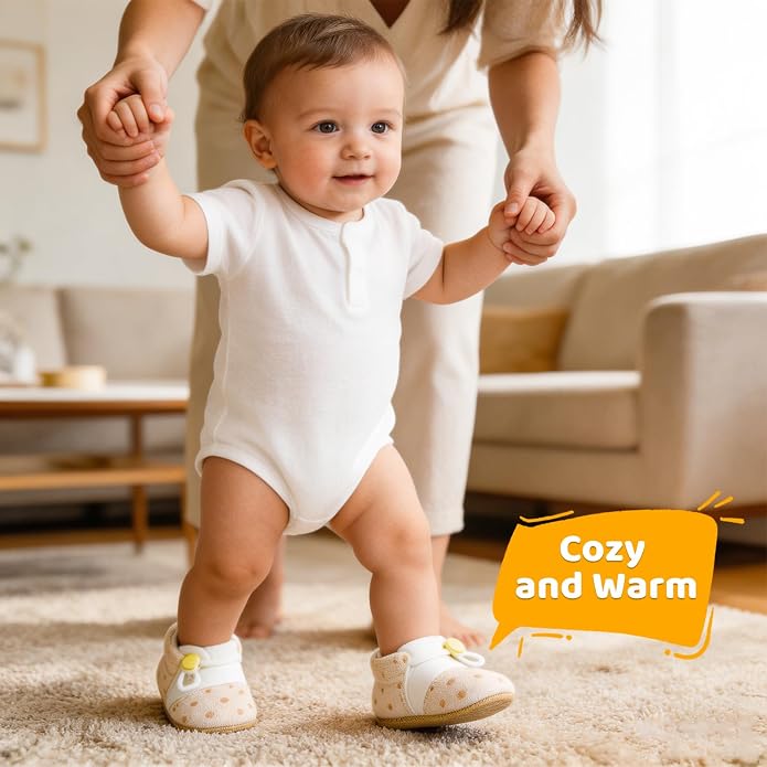 Baby Booties Girls Cozy Walking Shoes Warm Booties Toddler Soft Sole Shoes - Image 6