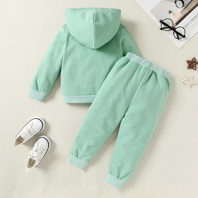 Happy Town Baby Fall Outfits for Girl Boy Long Sleeve Hoodie Top and Long - Image 3