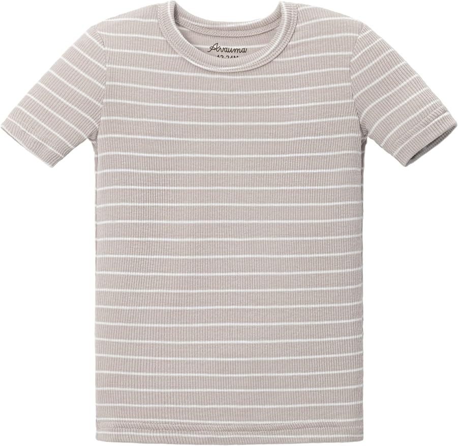 AVAUMA Stripe Pattern Baby Boys Girls Pajama Set Kids Toddler Snug fit Ribbed - Image 4