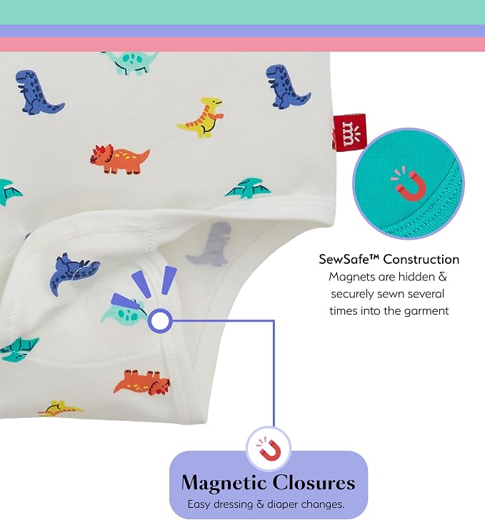 Magnetic Me Cloudstretch 5-Pack Bundle | Magnetic Baby Bodysuits - Image 2