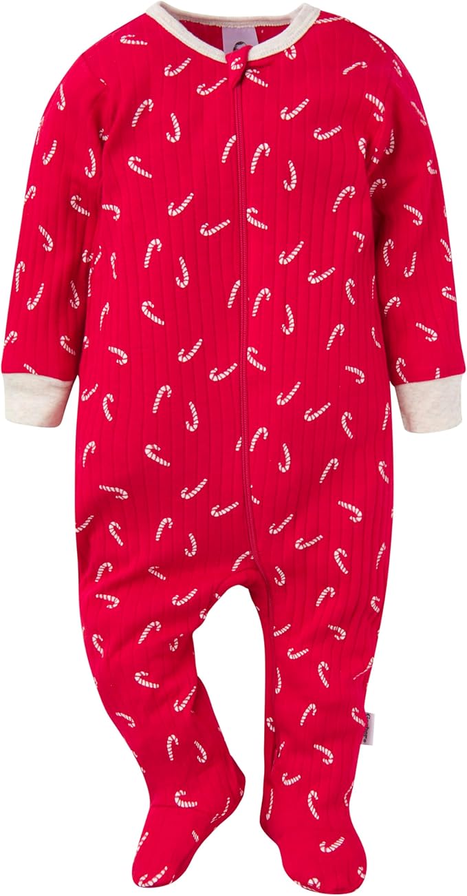 Gerber baby-girls Baby Unisex 2-pack 2-way Zip Textured Sleep 'N Play - Image 4