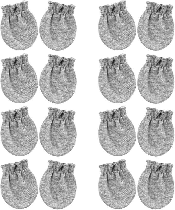 BQUBO Newborn Infant Toddler Mittens No Scratch Cotton Elastic Wrist Gloves by DRESHOW