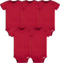 Gerber baby-girls 5-pack Solid Onesies Bodysuits