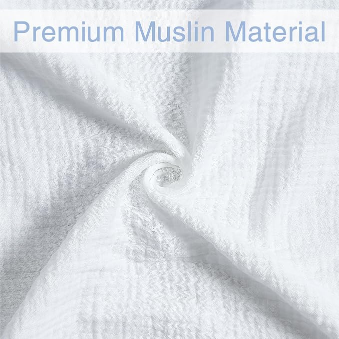 Meracorallo Muslin Swaddle Blanket, 100% Cotton Receiving Blanket - Image 5