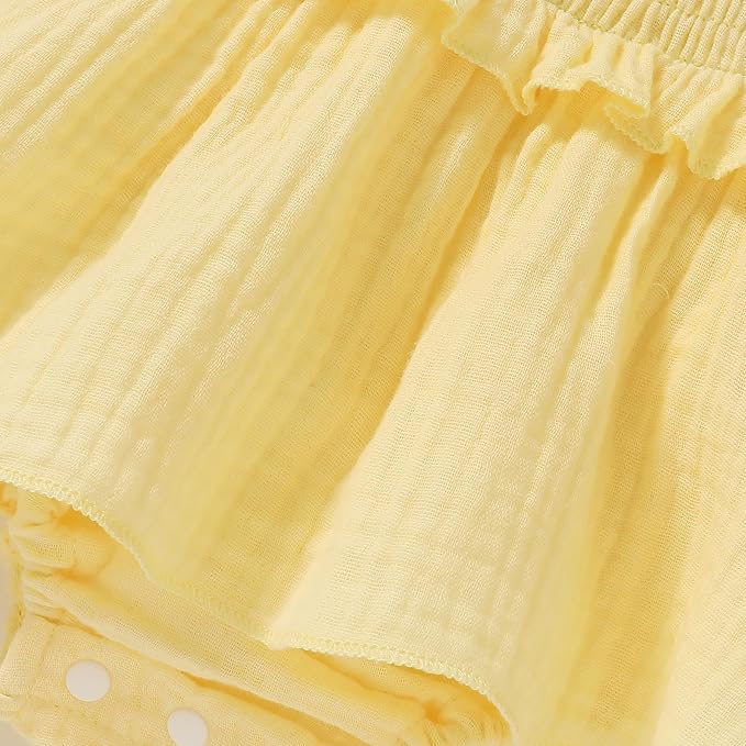 YOUNGER TREE Baby Girl Clothes Ruffle Romper Boho Dress Summer Cake Smash - Image 5