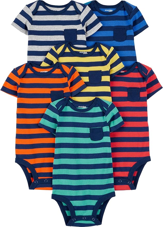 Simple Joys by Carter's Baby Boys 6-Pack Short-Sleeve Bodysuit by SimpleJoysbyCarters