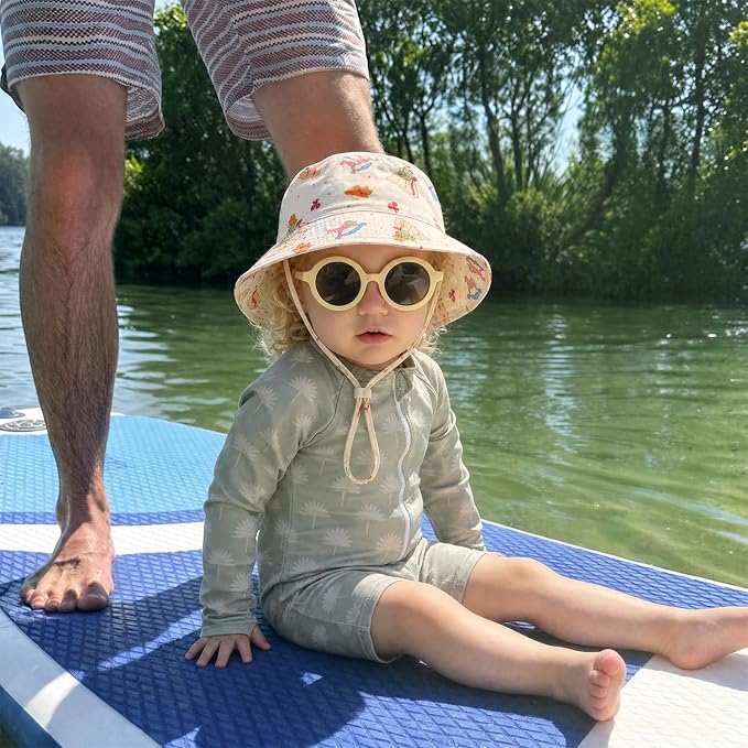Muslin Baby Sun Hat Sun Protection Baby Toddler Bucket Hats - Image 5