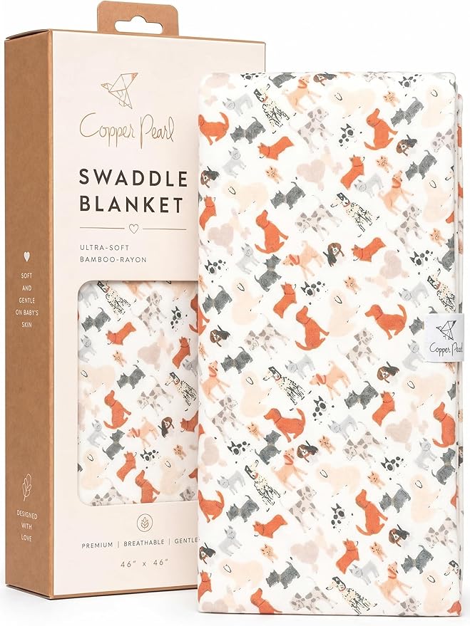 Copper Pearl Swaddle Blankets for Newborns | Soft Stretchy Receiving Blankets by CopperPearl
