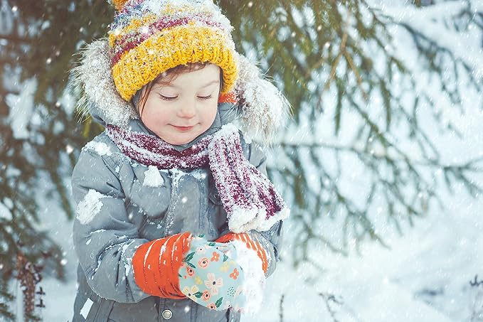 Toddler Gloves Kids Mittens Winter Warm Lined Fleece Gloves Waterproof Snow - Image 4
