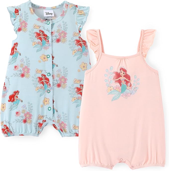 Disney Baby Girls Viscose Made from Bamboo 2 Packs Breathable Bodysuit by Disney