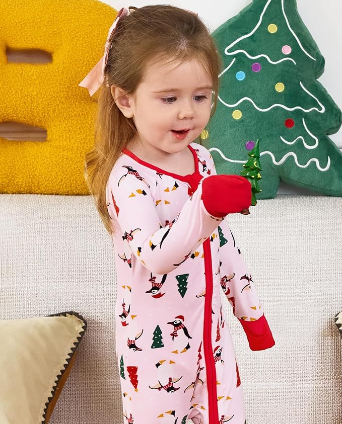 babee Reshinee Viscose Derived from Bamboo Baby Footie Pajamas Convertible - Image 2